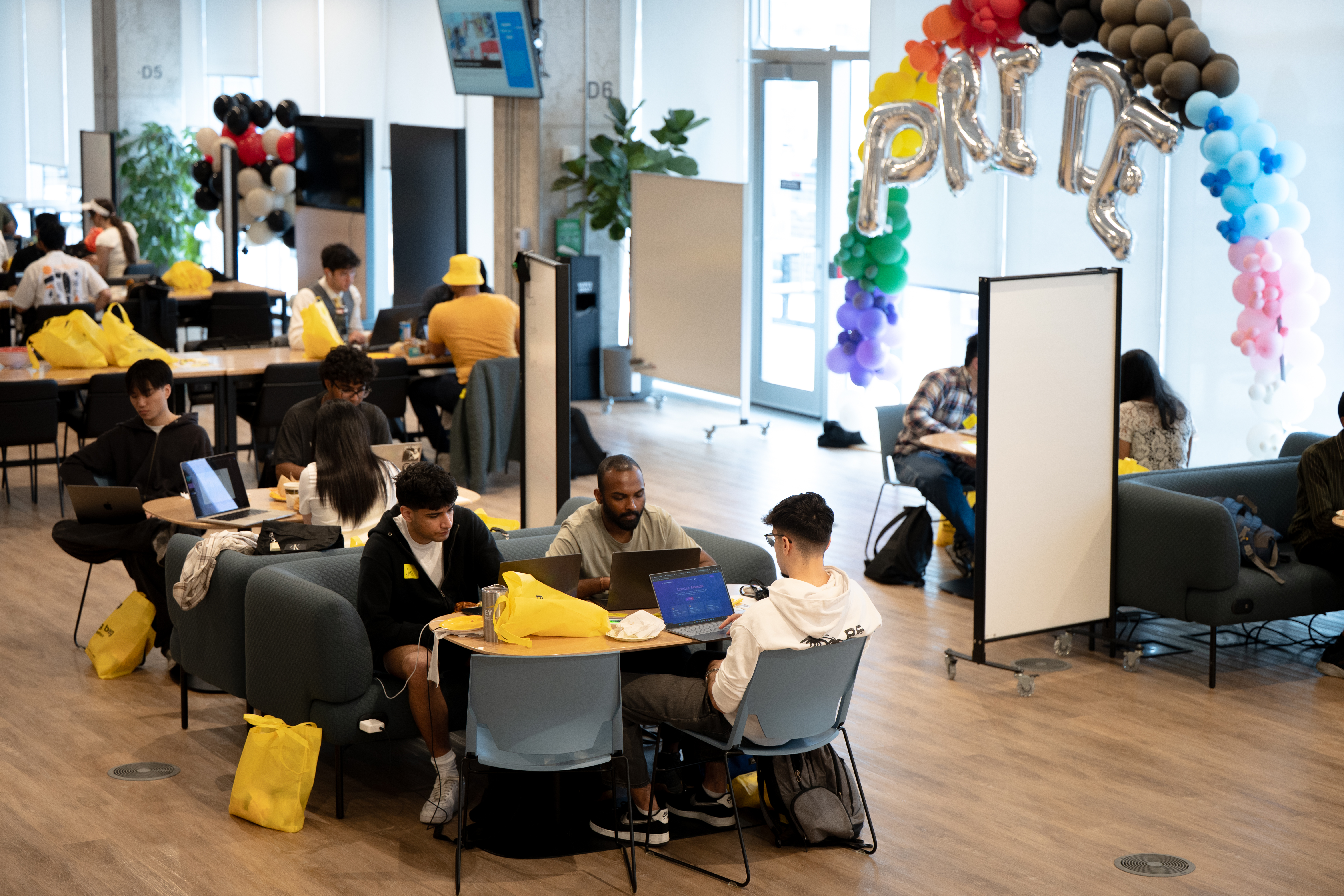 Team collaboration during a hackathon